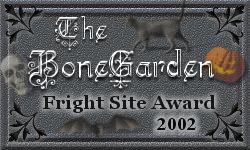 BoneGarden Fright Site Award
